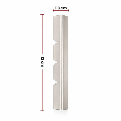 Barra Centradora Metálica para Pabilos de Madera | Centrador de Mechas para Velas con 3 Ranuras Tipo Riel - Candle Craft