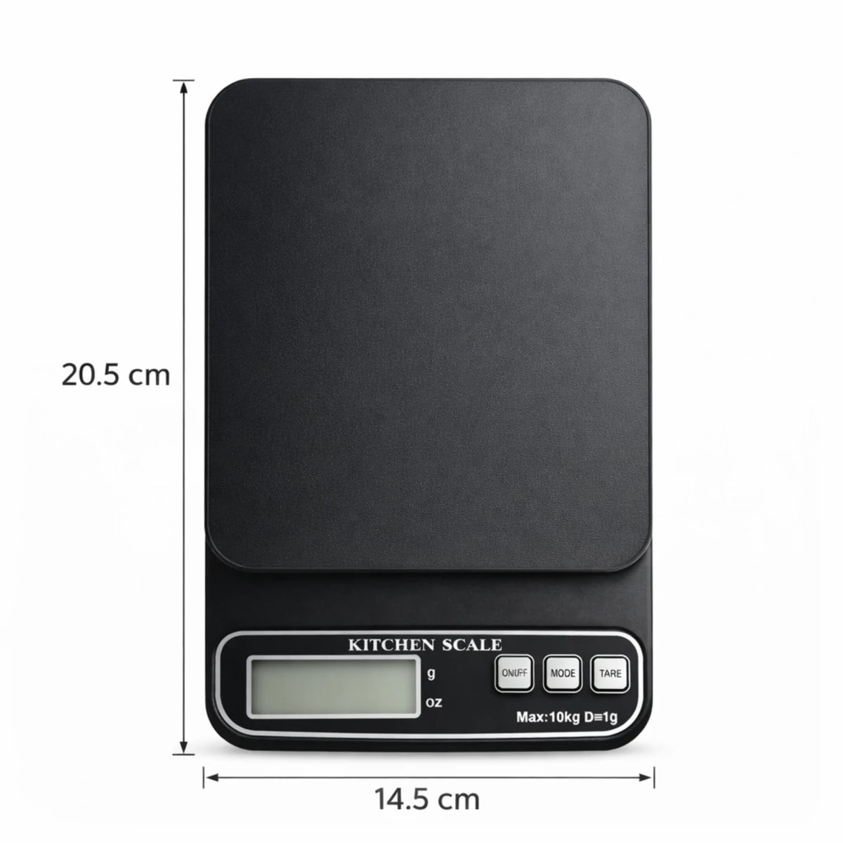 Báscula Digital - Gramera de Plástico con Plataforma de Acero con Pantalla Digital - Capacidad de 10kg - Candle Craft