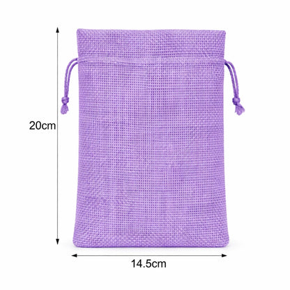 Bolsa de Regalo de Yute Para Velas Wax Melts - Costal Decorativo con Cordón - Morado - Candle Craft