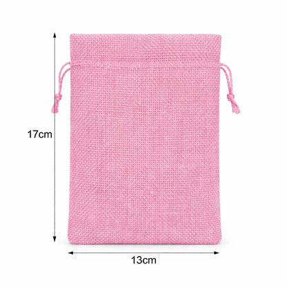 Bolsa de Regalo de Yute Para Velas Wax Melts - Costal Decorativo con Cordón - Rosa - Candle Craft