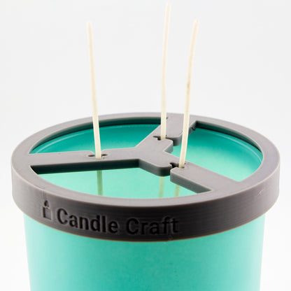 Herramienta para Centrado de Pabilos - Soporte de Mechas  (Wick Holder) - Gris- Tamaño: XL
