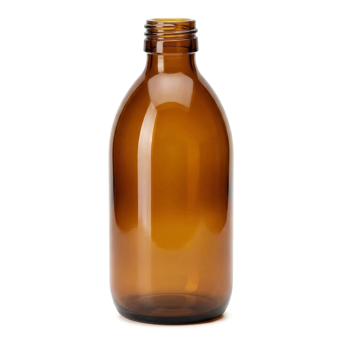 250ml Botella de Vidrio - Rosca R-28 - Ámbar Transparente