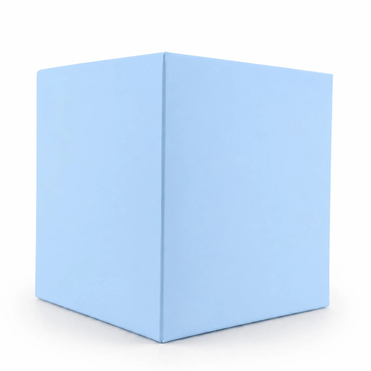 Caja Decorativa Cuadrada para Velas – Azul Bebé Claro | Chica 7.5x9.0 cm - Candle Craft