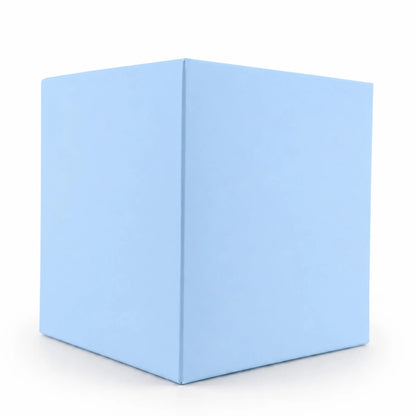 Caja Decorativa Cuadrada para Velas – Azul Bebé Claro | Chica 7.5x9.0 cm - Candle Craft