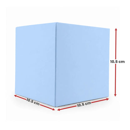 Caja Decorativa Cuadrada para Velas – Azul Pastel Claro | Extra Grande 10.5x10.5 cm - Candle Craft