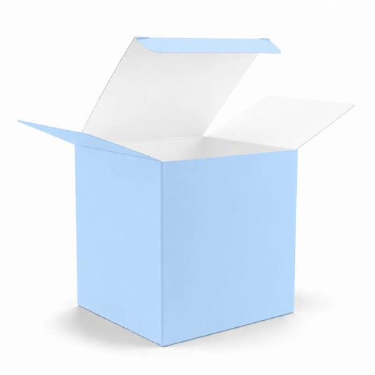 Caja Decorativa Cuadrada para Velas – Azul Pastel Claro | Extra Grande 10.5x10.5 cm - Candle Craft