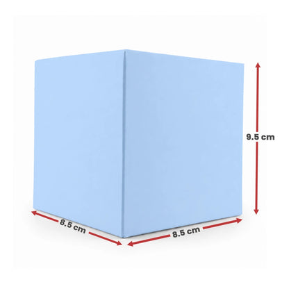 Caja Decorativa Cuadrada para Velas – Azul Pastel Claro | Mediana 8.5x9.5 cm - Candle Craft