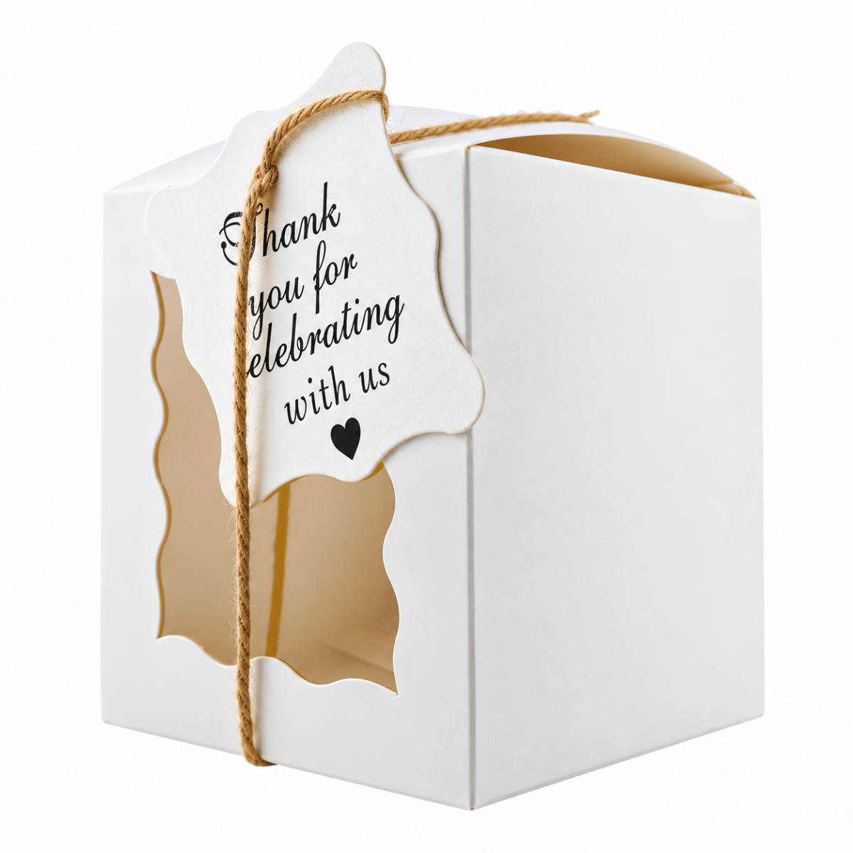 Caja Decorativa Cuadrada para Velas – Blanca - Ventana Ondulada | Chica 8.5x10 cm - Candle Craft
