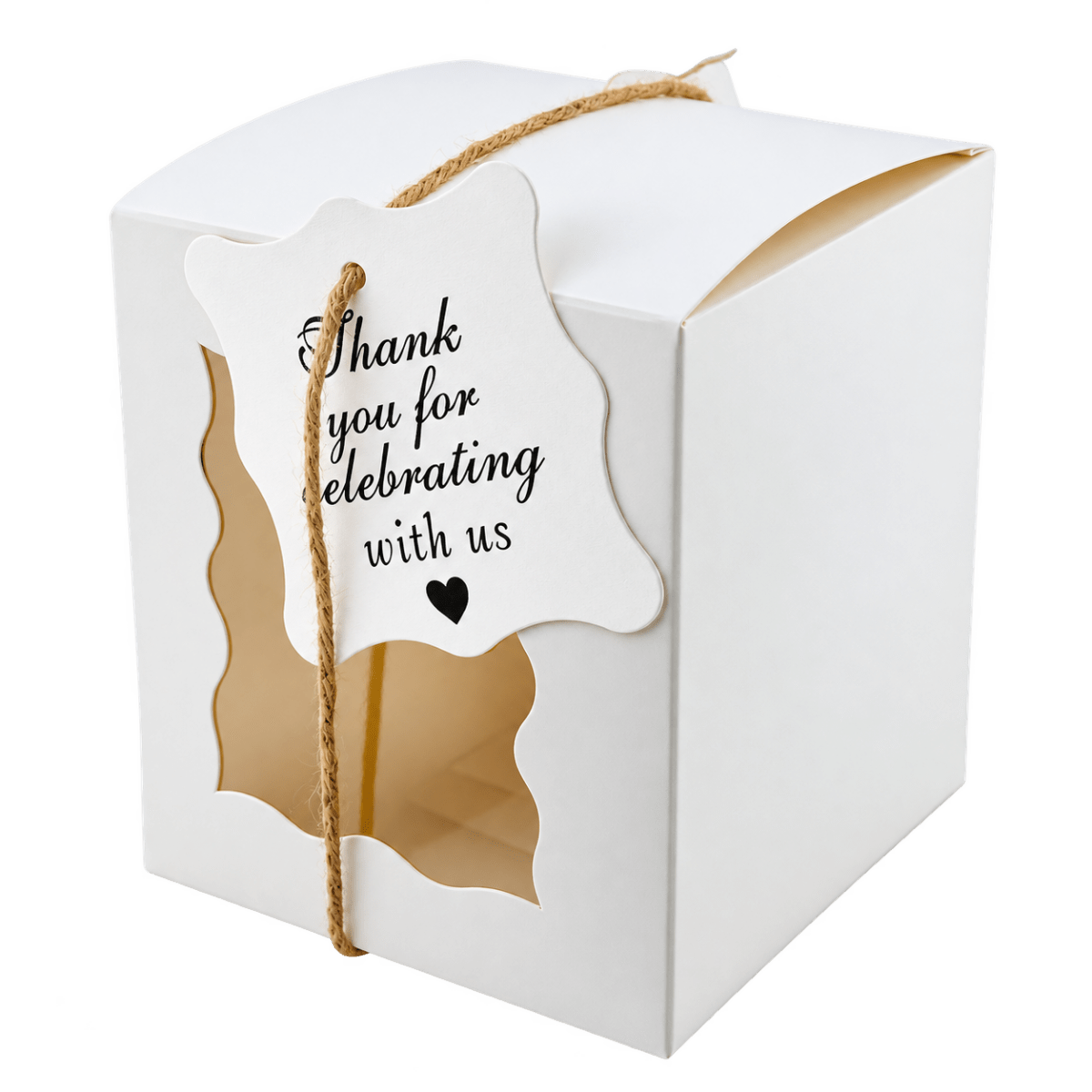 Caja Decorativa Cuadrada para Velas – Blanca - Ventana Ondulada | Chica 8.5x10 cm - Candle Craft