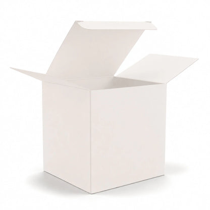 Caja Decorativa Cuadrada para Velas – Blanco | Extra Grande 10.5x10.5cm - Candle Craft