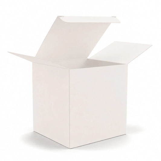 Caja Decorativa Cuadrada para Velas – Blanco | Extra Grande 10.5x10.5cm - Candle Craft