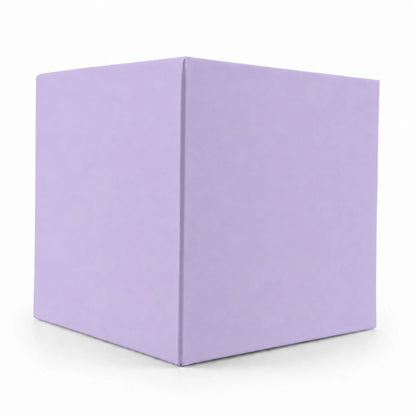 Caja Decorativa Cuadrada para Velas – Morado Pastel Lavanda | Chica 7.5x9.0 cm - Candle Craft