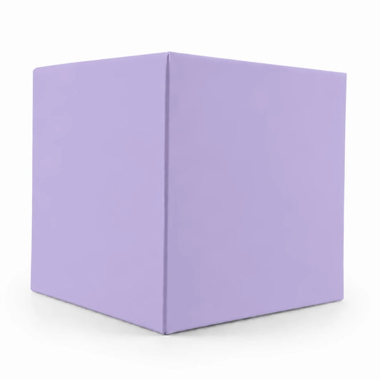 Caja Decorativa Cuadrada para Velas – Morado Pastel Lavanda | Extra Grande 10.5x10.5 cm - Candle Craft
