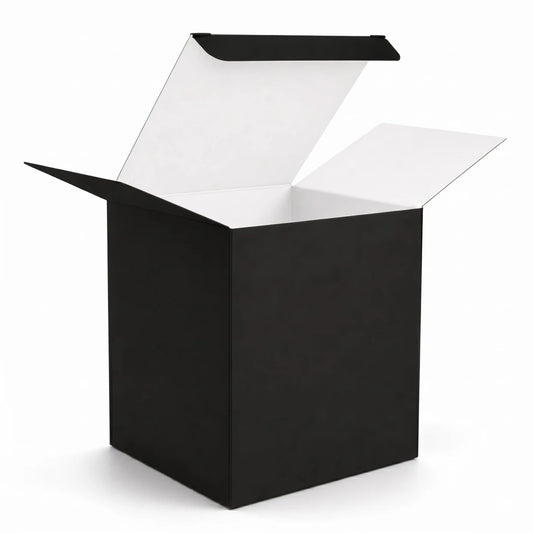 Caja Decorativa Cuadrada para Velas – Negro | Chica 7.5x9.0 cm - Candle Craft