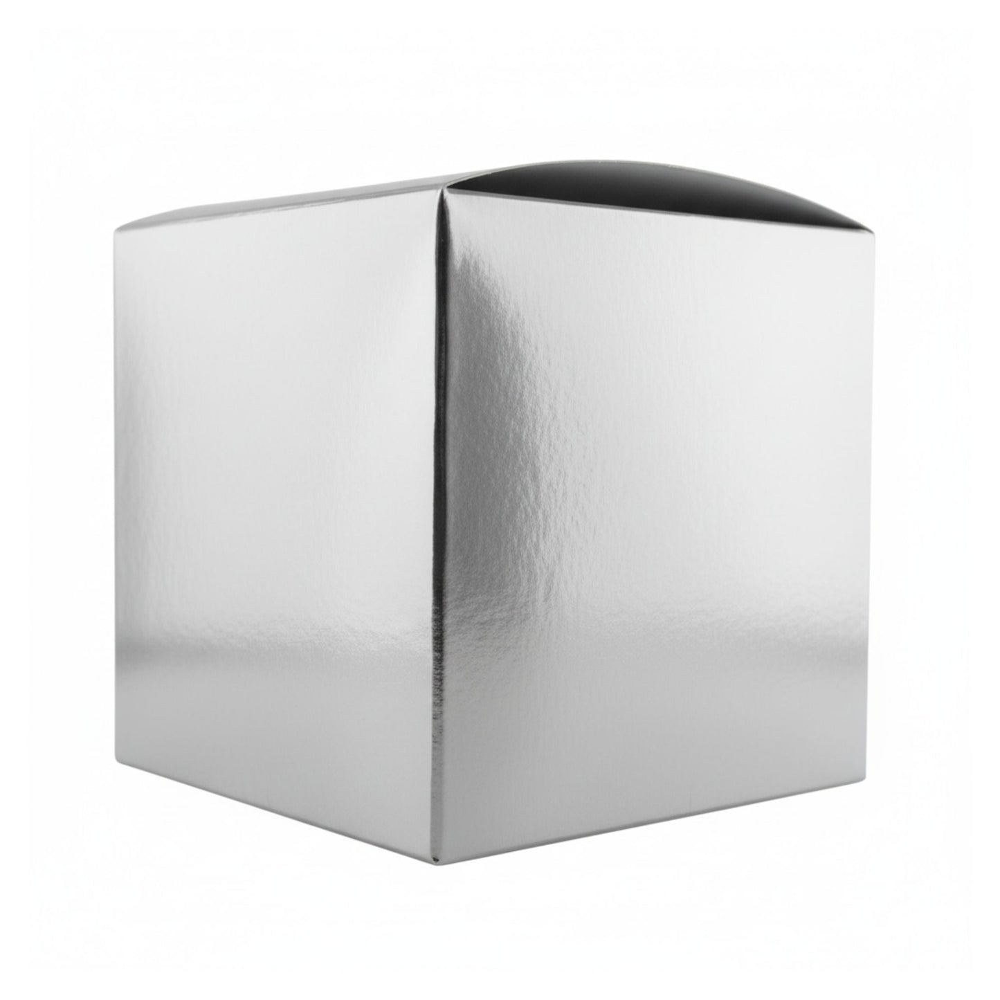 Caja Decorativa Cuadrada para Velas – Plateada | Grande 10x10 cm - Candle Craft