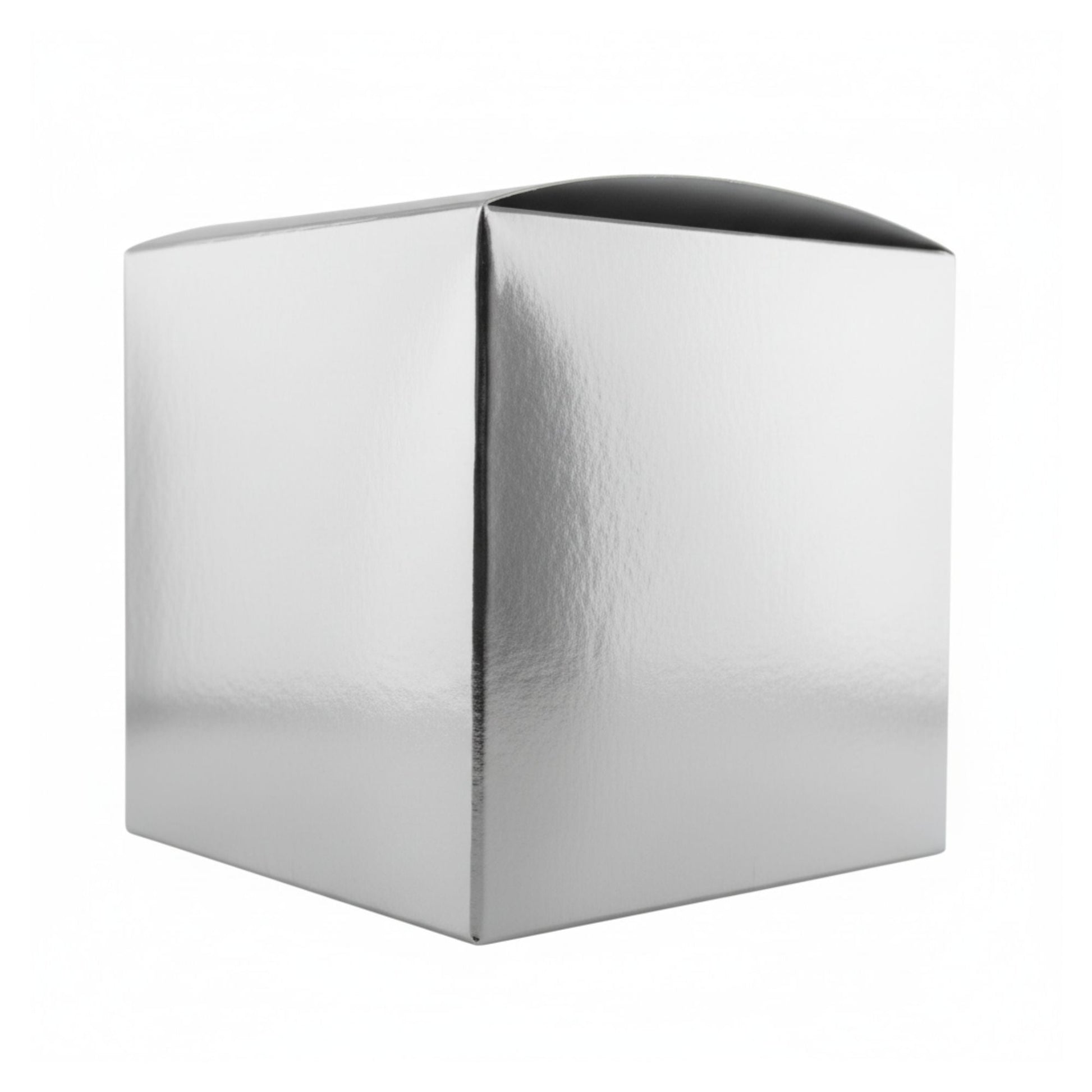 Caja Decorativa Cuadrada para Velas – Plateada | Grande 10x10 cm - Candle Craft