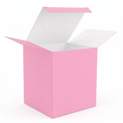 Caja Decorativa Cuadrada para Velas – Rosa Pastel | Chica 7.5x9.0 cm - Candle Craft