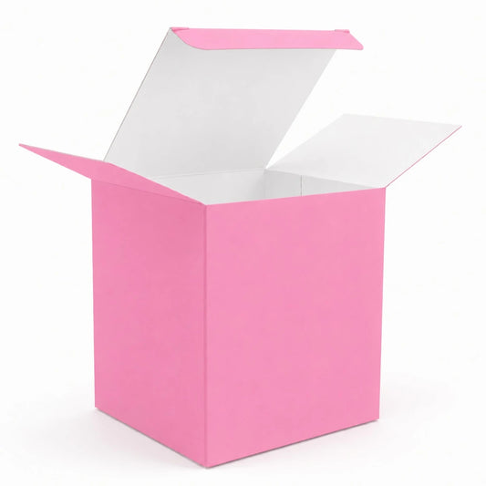 Caja Decorativa Cuadrada para Velas – Rosa Pastel | Extra Grande 10.5x10.5 cm - Candle Craft