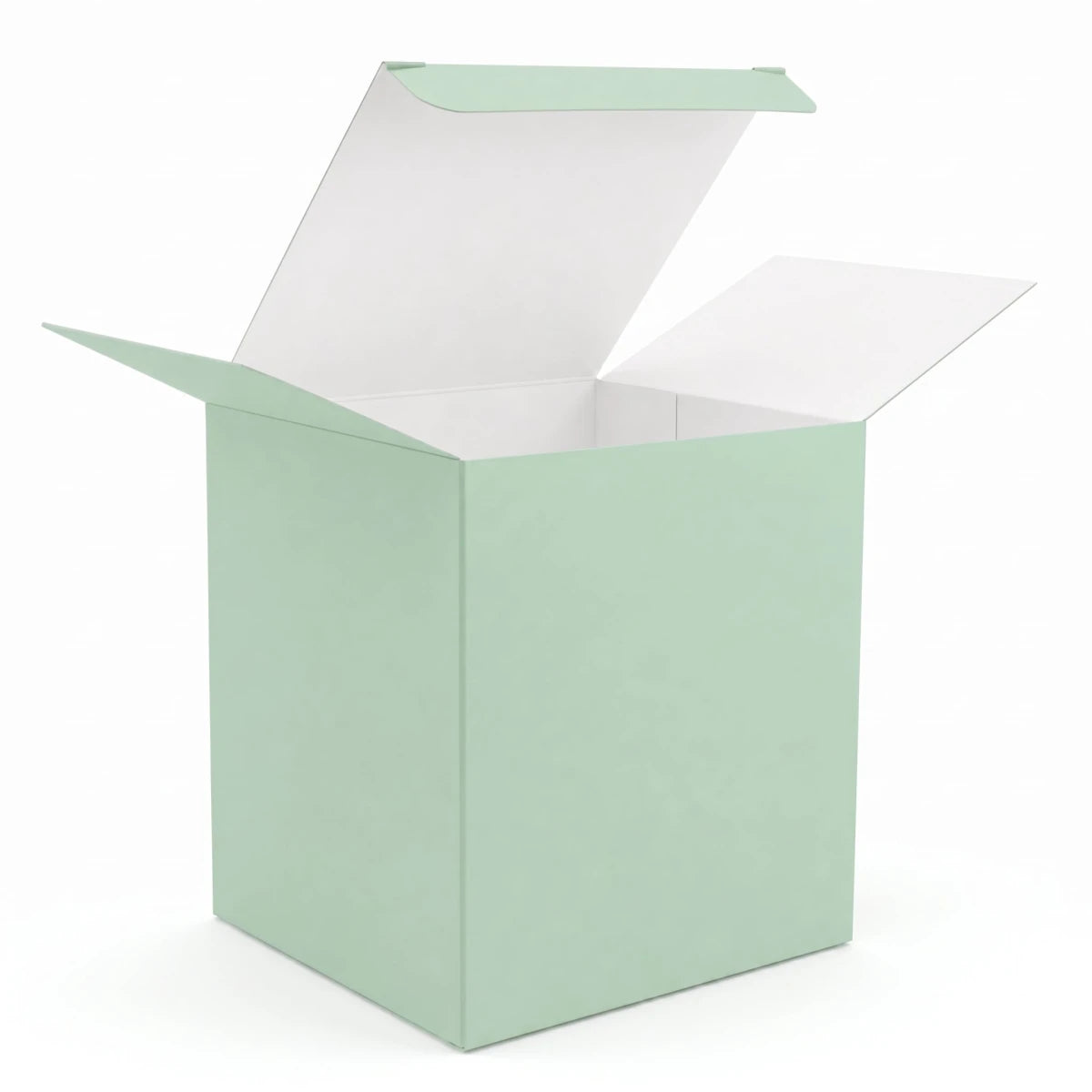 Caja Decorativa Cuadrada para Velas – Verde Menta | Chica 7.5x9.0 cm - Candle Craft