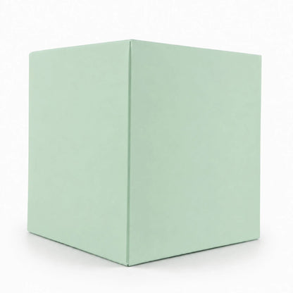 Caja Decorativa Cuadrada para Velas – Verde Menta | Chica 7.5x9.0 cm - Candle Craft