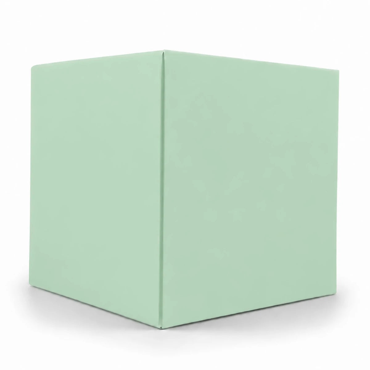 Caja Decorativa Cuadrada para Velas – Verde Pastel Menta | Extra Grande 10.5x10.5 cm - Candle Craft