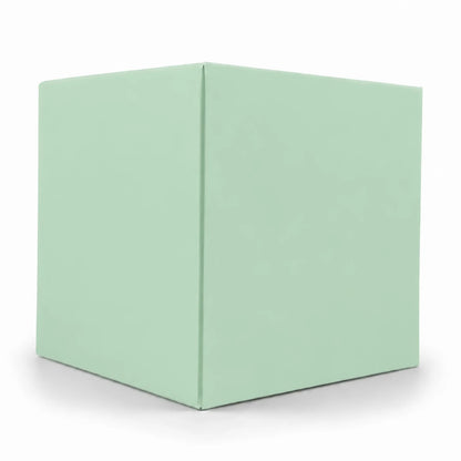 Caja Decorativa Cuadrada para Velas – Verde Pastel Menta | Extra Grande 10.5x10.5 cm - Candle Craft