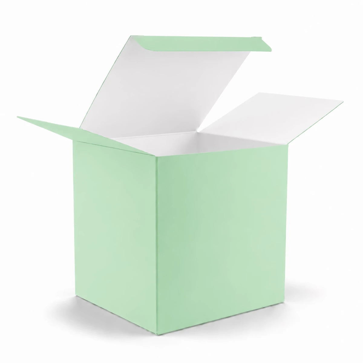 Caja Decorativa Cuadrada para Velas – Verde Pastel Menta | Extra Grande 10.5x10.5 cm - Candle Craft