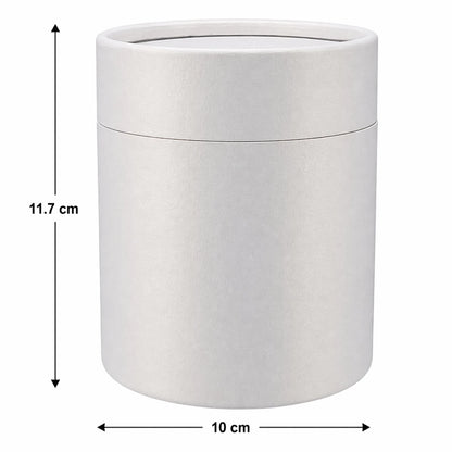 Caja Decorativa para Velas Cilíndrica / Velas Ramo de Flores – Tubo cartón rígido - Blanco Brillante - Grande 10x11.7. cm - Candle Craft