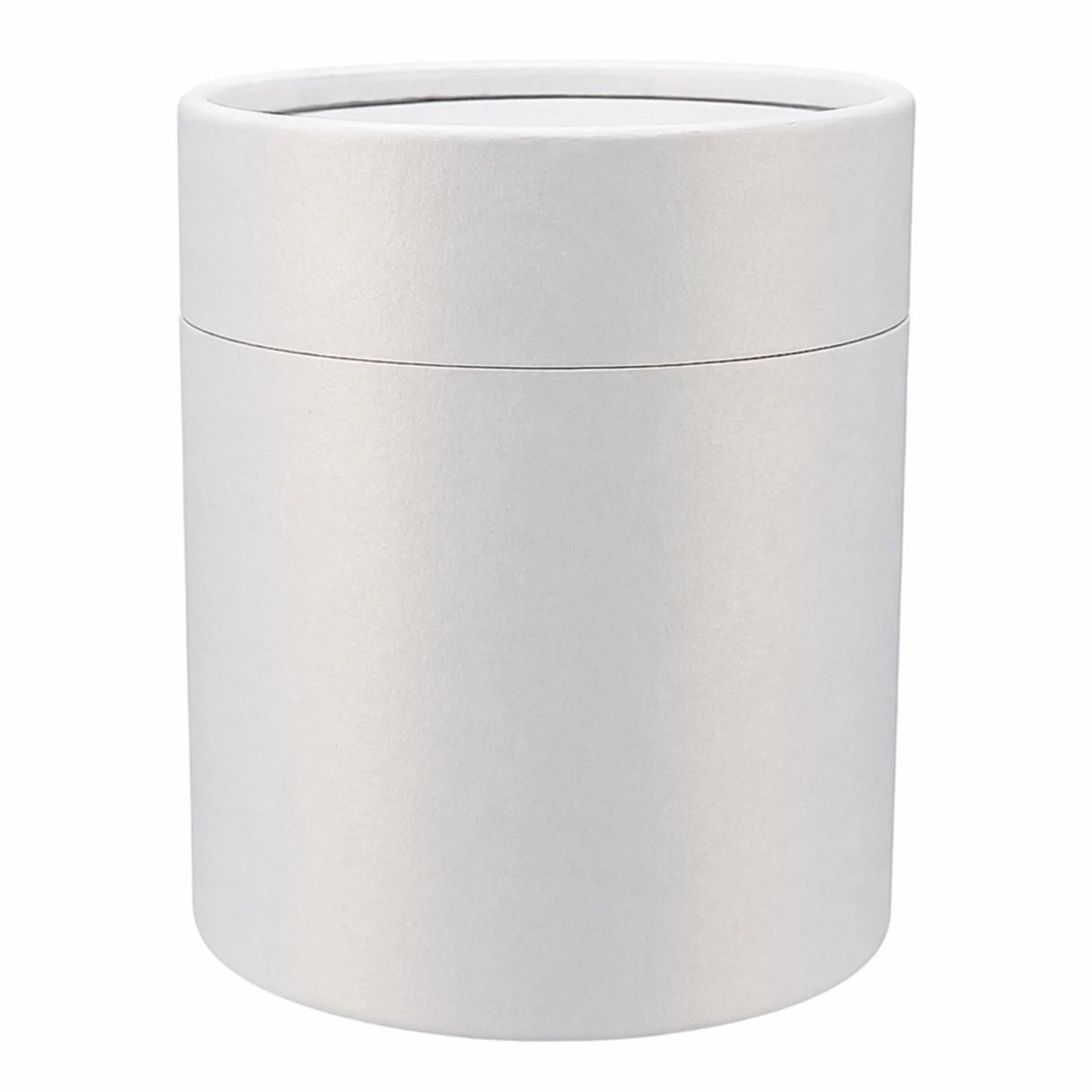 Caja Decorativa para Velas Cilíndrica / Velas Ramo de Flores – Tubo cartón rígido - Blanco Brillante - Grande 10x11.7. cm - Candle Craft