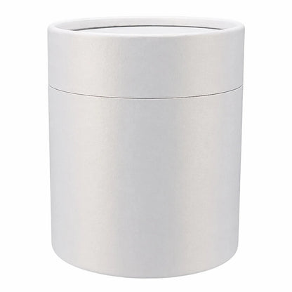 Caja Decorativa para Velas Cilíndrica / Velas Ramo de Flores – Tubo cartón rígido - Blanco Brillante - Grande 10x11.7. cm - Candle Craft