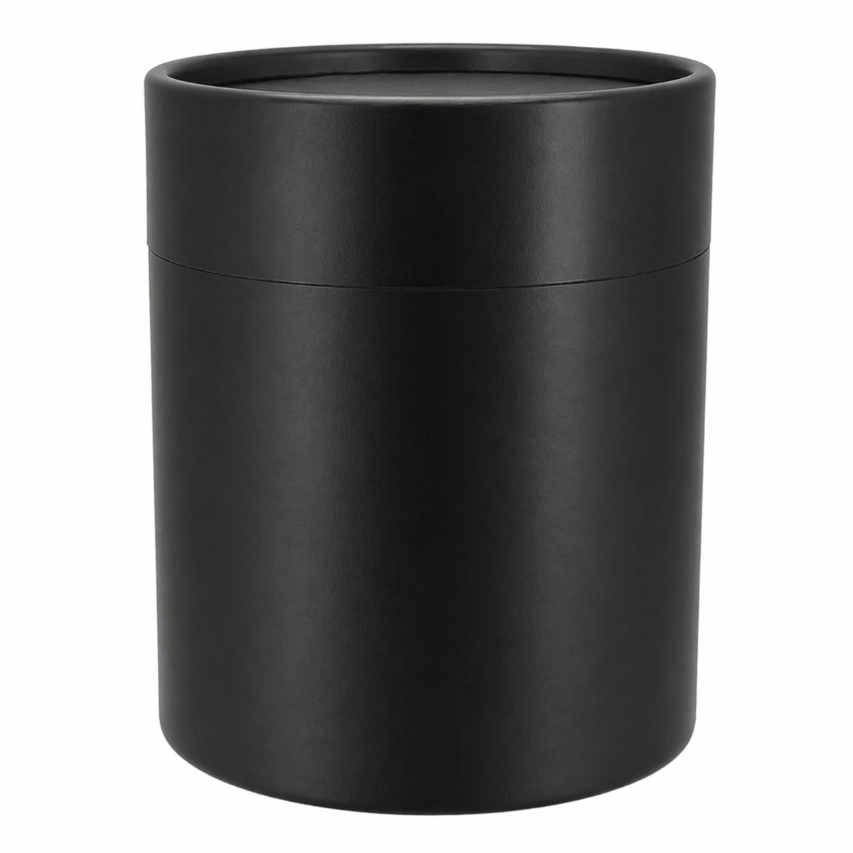 Caja Decorativa para Velas Cilíndrica / Velas Ramo de Flores – Tubo cartón rígido - Negro Brillante - Grande 10x11.7. cm - Candle Craft