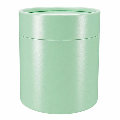 Caja Decorativa para Velas Cilíndrica / Velas Ramo de Flores – Tubo cartón rígido - Verde Menta Brillante - Grande 10x11.7. cm - Candle Craft