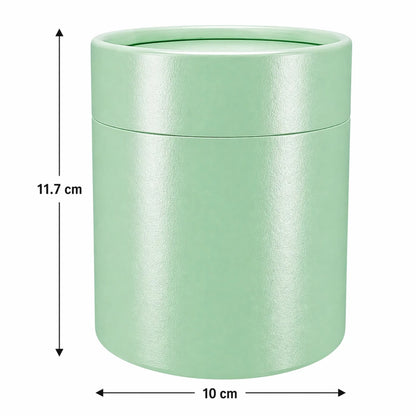 Caja Decorativa para Velas Cilíndrica / Velas Ramo de Flores – Tubo cartón rígido - Verde Menta Brillante - Grande 10x11.7. cm - Candle Craft