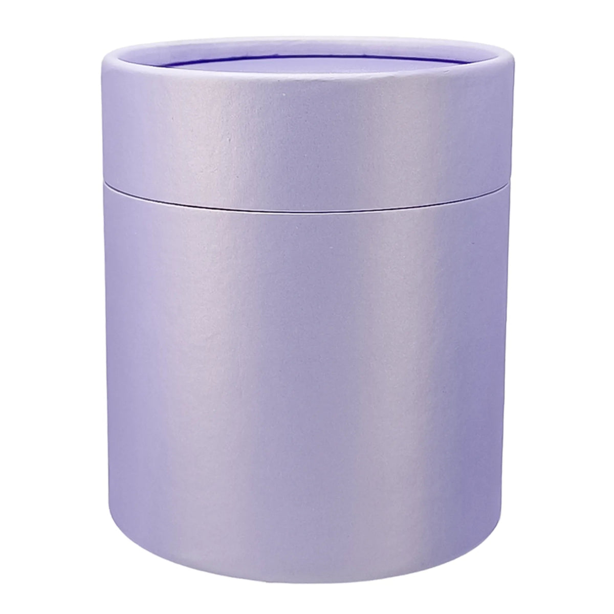 Caja Decorativa para Velas Cilíndrica / Wax Melts – Tubo cartón rígido - Lavanda Morado Pastel Claro - Grande 9.3x11 cm - Candle Craft