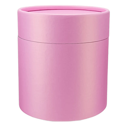 Caja Decorativa para Velas Cilíndrica / Wax Melts – Tubo cartón rígido - Rosa Pastell Brillante - Extra Grande 11.3x12 cm - Candle Craft