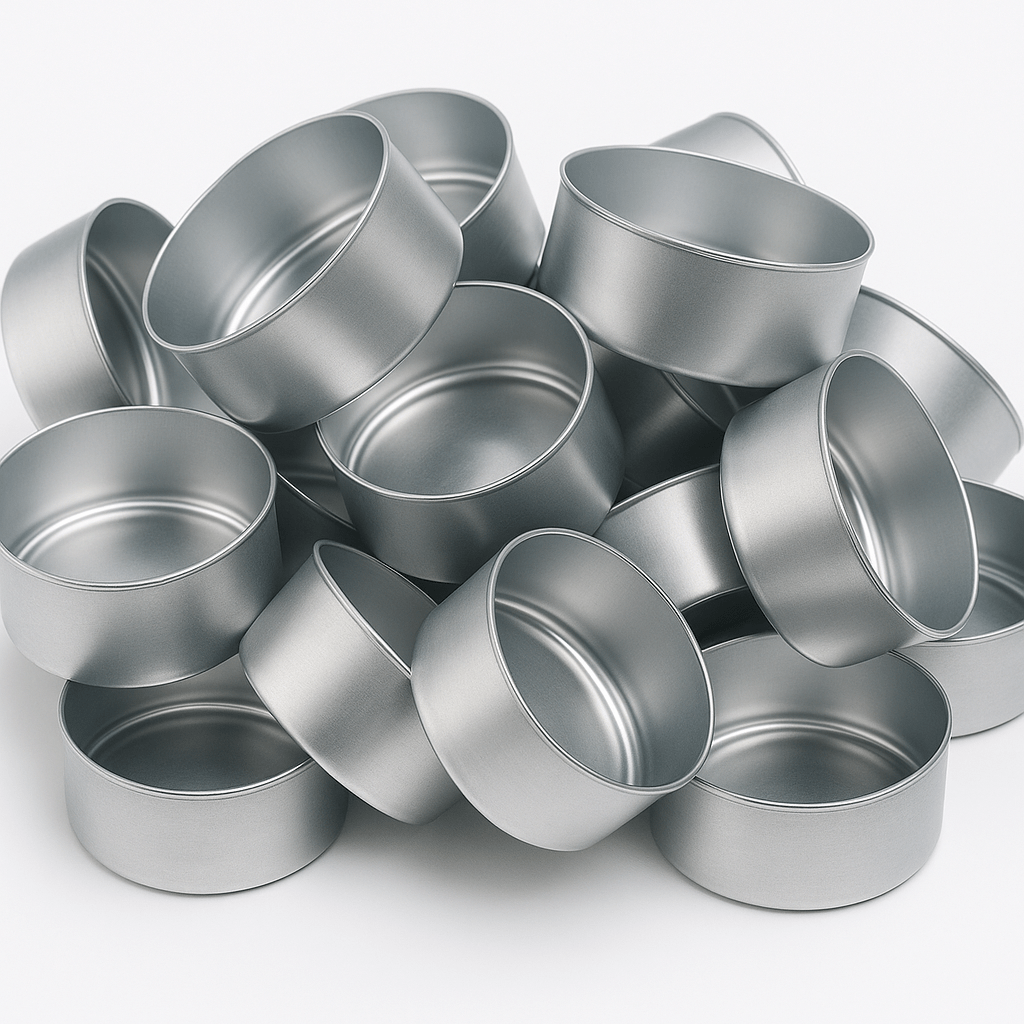 Caja - Lata de Aluminio para Velas de Té – Contenedor / Frasco para Vasos para Velas Artesanales - Candle Craft