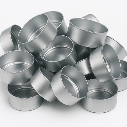 Caja - Lata de Aluminio para Velas de Té – Contenedor / Frasco para Vasos para Velas Artesanales - Candle Craft