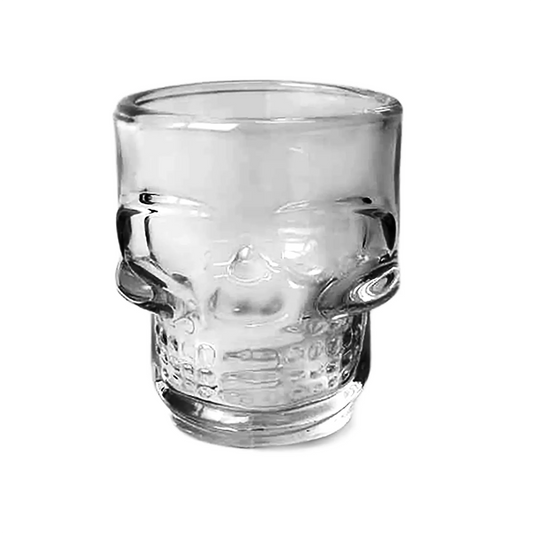 60ml - Mónaco Vaso Calavera de vidrio para velas - Transparente