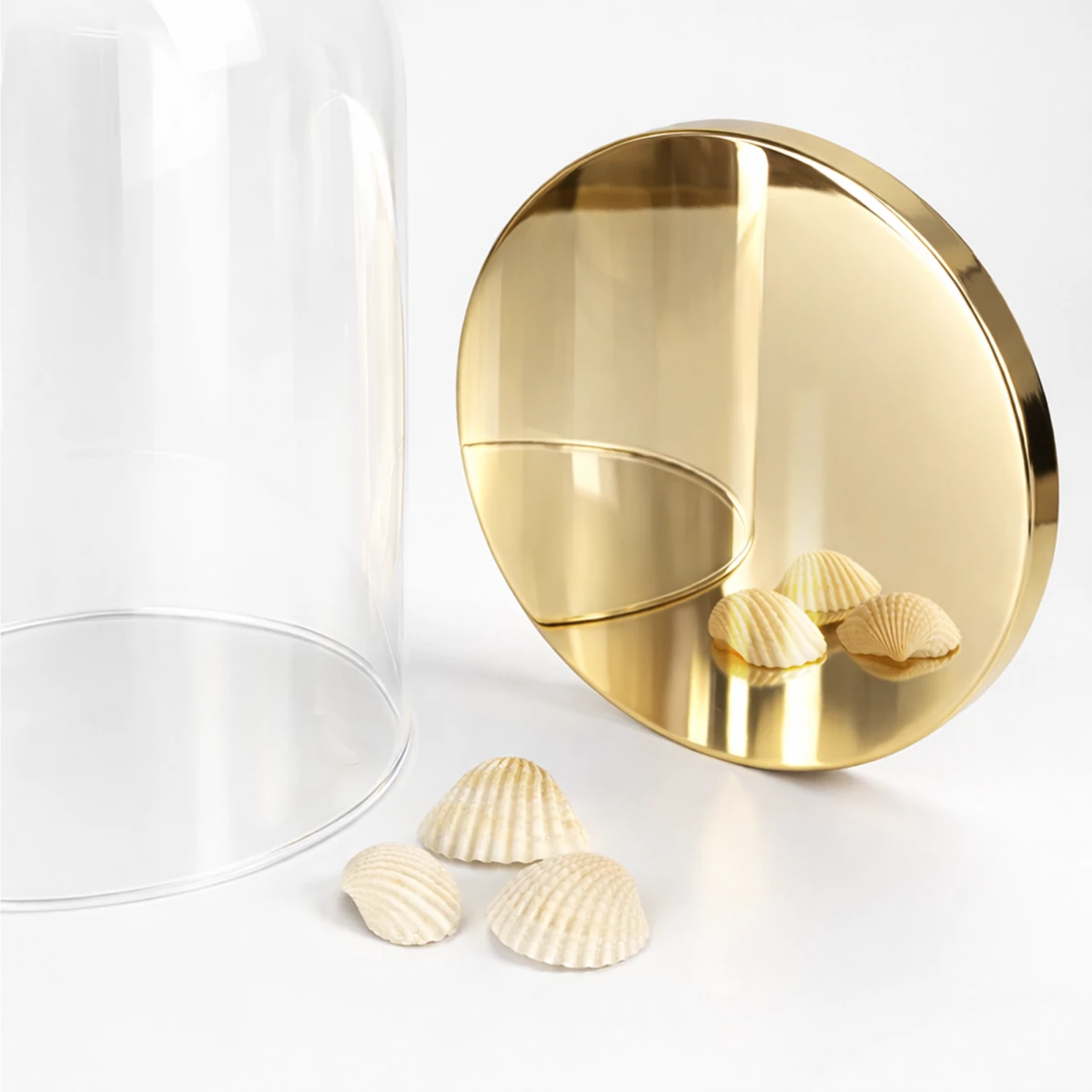 Campana de Vidrio - Cúpula de Vidrio con Base de Aluminio - Cloche de Cristal para Velas - Candle Craft
