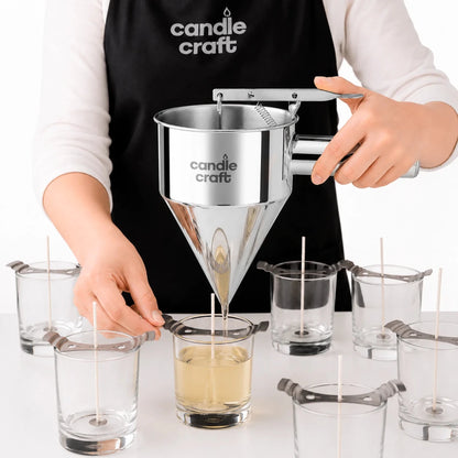 Candle Craft - Dosificador de Cera para Velas | Embudo de Acero Inoxidable para Verter Cera Líquida - 1.2 Litros - Candle Craft