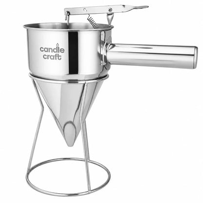 Candle Craft - Dosificador de Cera para Velas | Embudo de Acero Inoxidable para Verter Cera Líquida - 1.2 Litros - Candle Craft