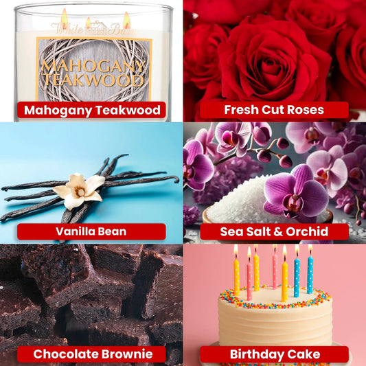 Candle Craft Kit de Fragancias – 6 Aromas Más Vendidos – 6 Muestras de 30 g para Velas - Candle Craft