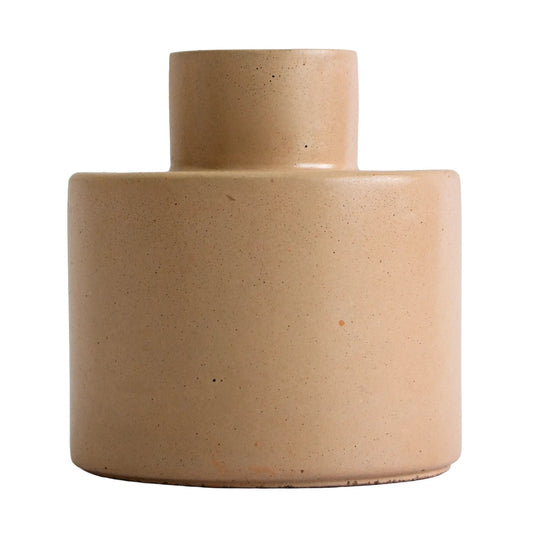 Carrara – Botella Difusora redonda de Concreto para Difusor de Varillas – Marrón Café Claro - Candle Craft