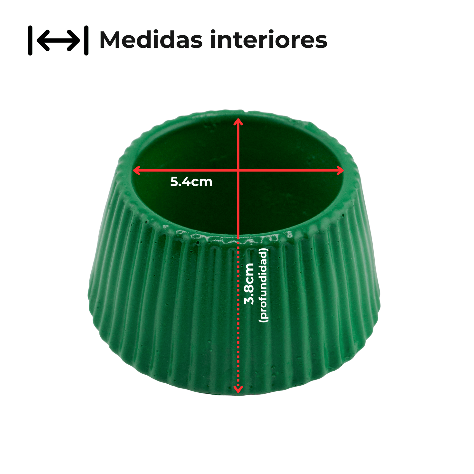 Colección Navidad - Árbol de Navidad - Pino Navideño de Concreto para Velas - Verde (Edición Especial de Navidad) - Candle Craft