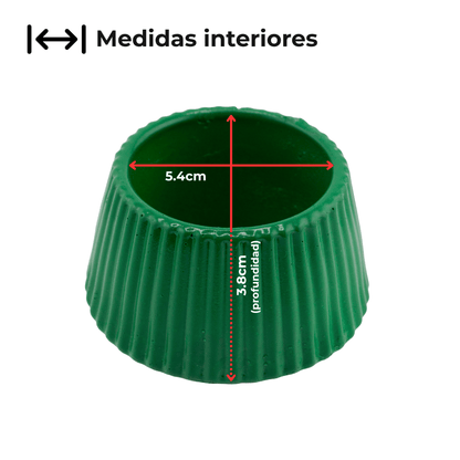 Colección Navidad - Árbol de Navidad - Pino Navideño de Concreto para Velas - Verde (Edición Especial de Navidad) - Candle Craft