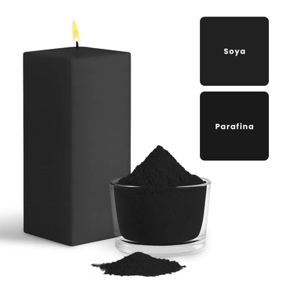 Colorante en Polvo para Velas - Alta Concentración - Color: Negro - Candle Craft