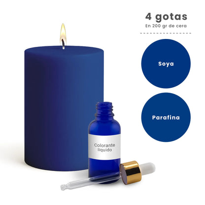 Colorante Líquido para Velas – Ultra Concentración - Color: Azul - Candle Craft