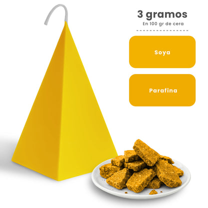 Colorante Sólido para Velas - Tinte en Escamas de Alta Concentración – Color: Amarillo Sol - Candle Craft