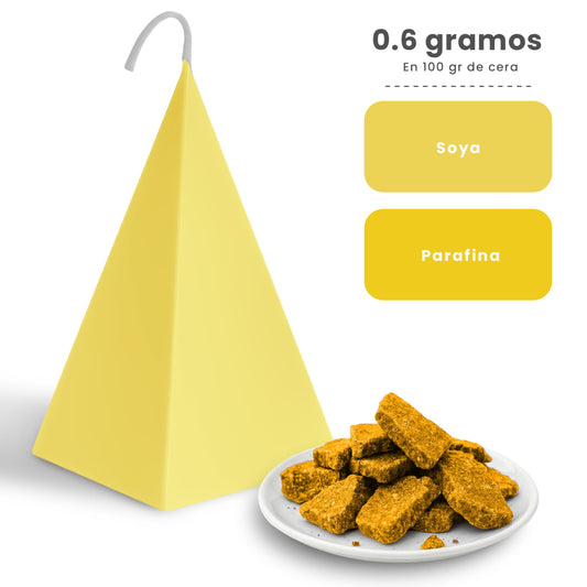 Colorante Sólido para Velas - Tinte en Escamas de Alta Concentración – Color: Amarillo Sol - Candle Craft