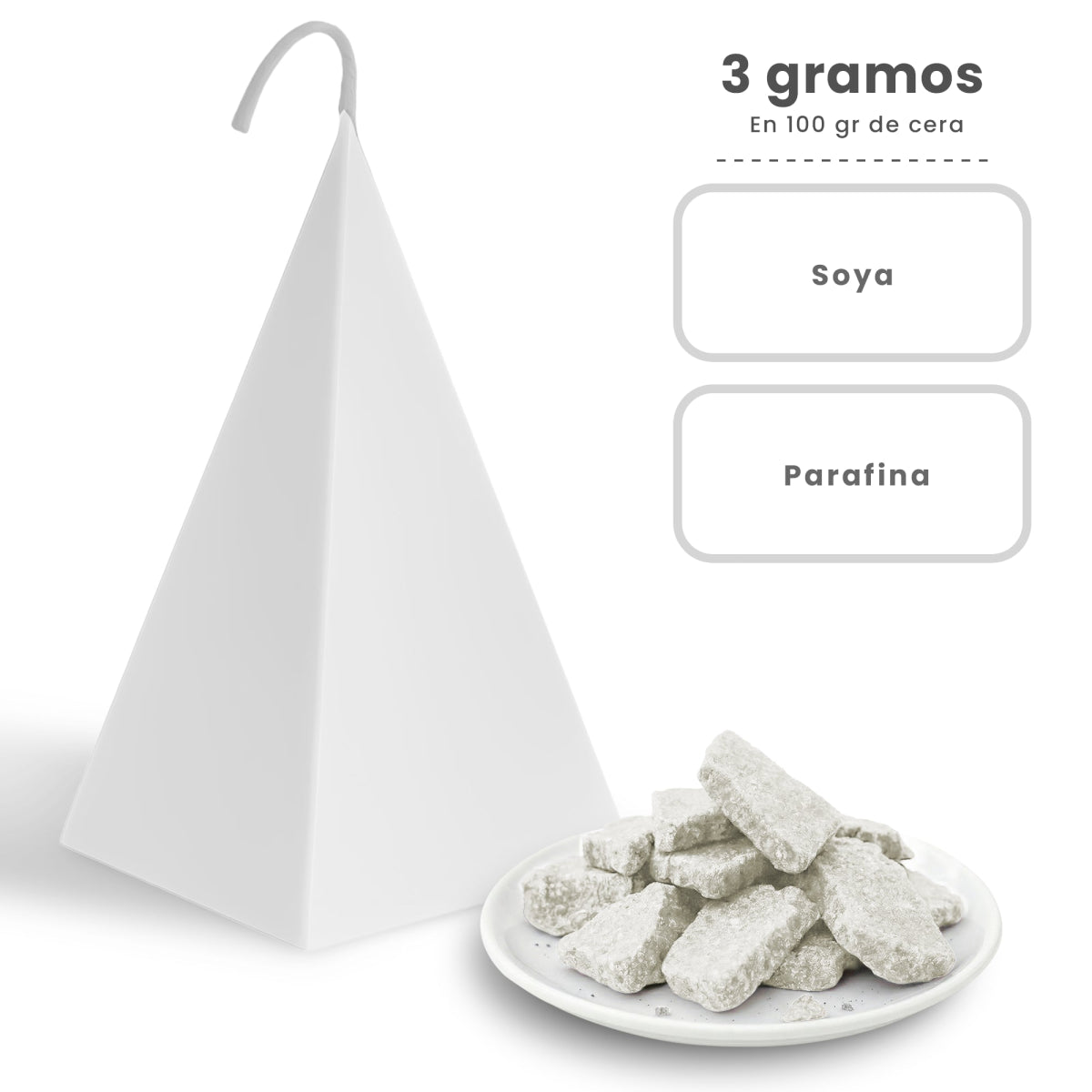 Colorante Sólido para Velas - Tinte en Escamas de Alta Concentración – Color: Blanco - Candle Craft